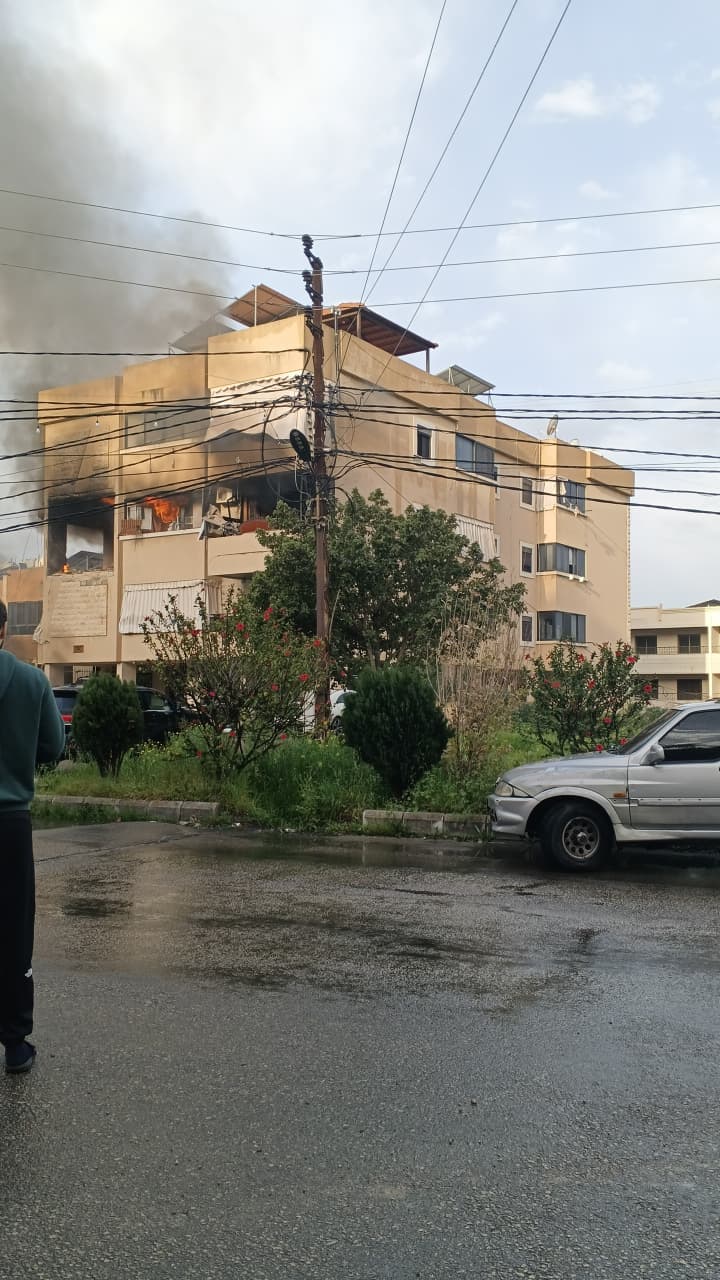 الشقة المستهدفة في حارة صيدا جادة نبيه بري