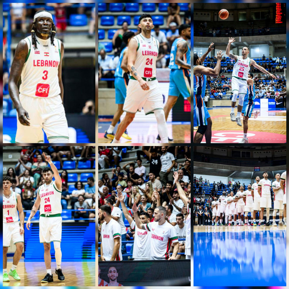 فوز منتخب لبنان على الهند بنتيجة 99-56 ضمن تصفيات كأس العالم