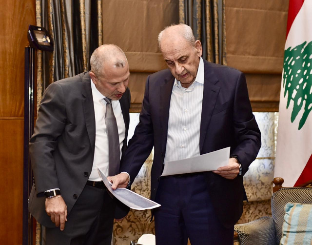 باسيل من عين التينة: نحن ضد كل شيء يسبب الفتنة للبنان من أي جهة اتى وكيفما أتى