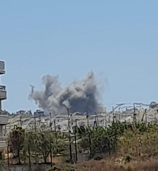 غارة على المنصوري