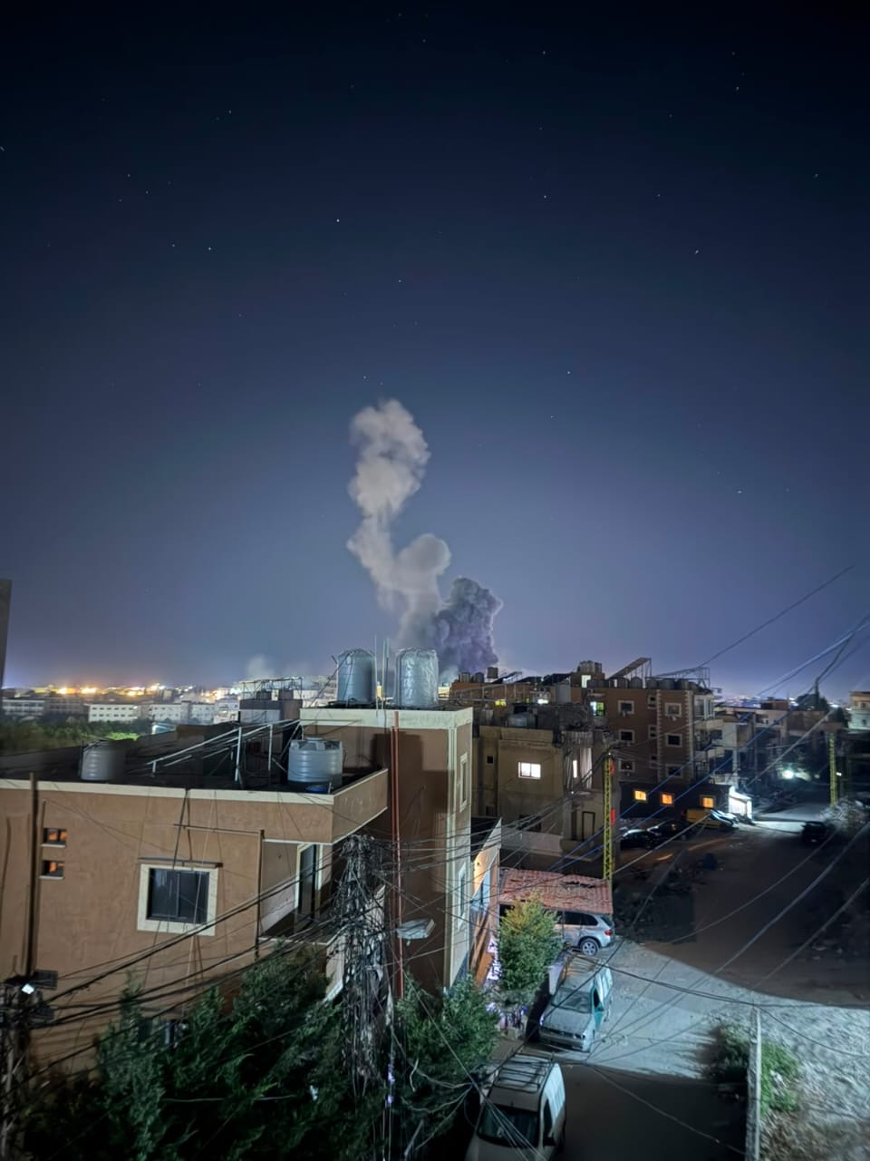 ٤ غارات على برج الشمالي