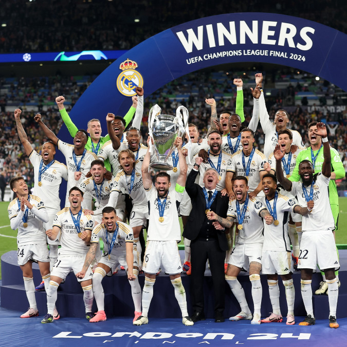 ريال مدريد يتوّج  بلقب دوري أبطال أوروبا للمرة 15  بعد الفوز 2-0 على بوروسيا دورتموند
