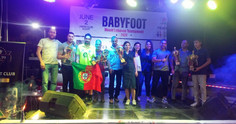 نتائج بطولة جبل لبنان لكرة قدم الطاولة Babyfoot في القليعات