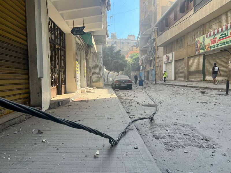 استهداف شقة في الغبيري