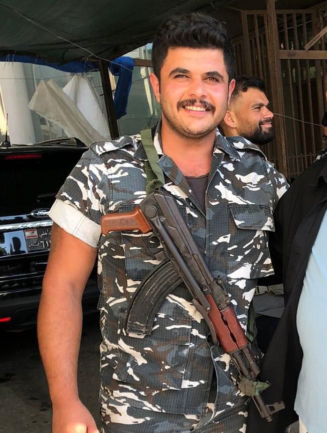 استشهاد الشهيد علي جهاد فرحات عنصر قوى الأمن الداخلي في الغارة على عربصاليم