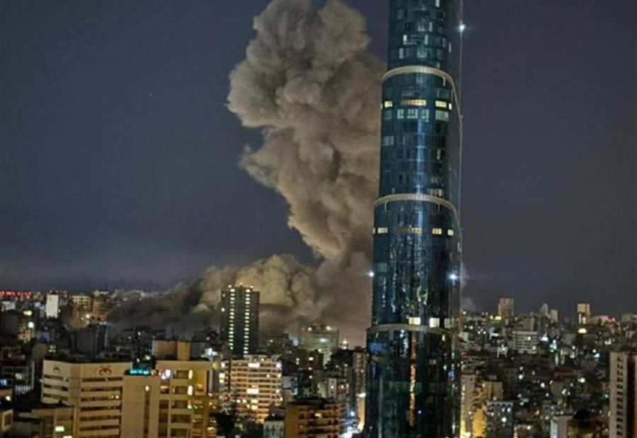 غارة إسرائيلية مؤلفة من 4 صواريخ استهدفت مبنى سكني في شارع فتح الله بالبسطة الفوقا