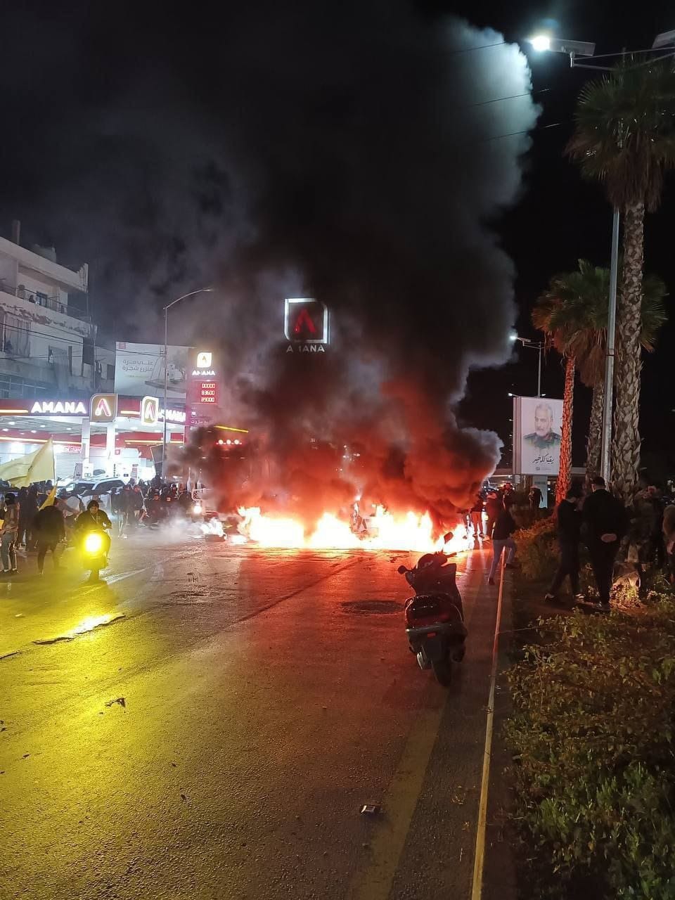 توتر كبير على طريق مطار بيروت