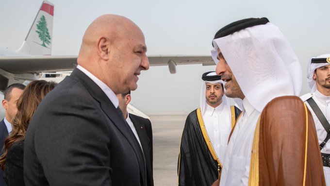 عون: الدور القطري سيستمر في حال نجح اللبنانيون في إنجاز ما هو مطلوب منهم