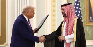 التلفزيون السعودي: ترامب وابن سلمان يوقعان اتفاقية الشراكة الاقتصادية الاستراتيجية