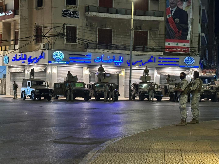 انتشار أمني واسع للجيش اللبناني في طرابلس