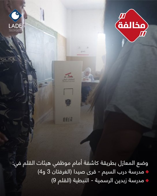 LADE: وضع المعازل بطريقة لا تحترم سرية الاقتراع في زبدين ودرب السيم