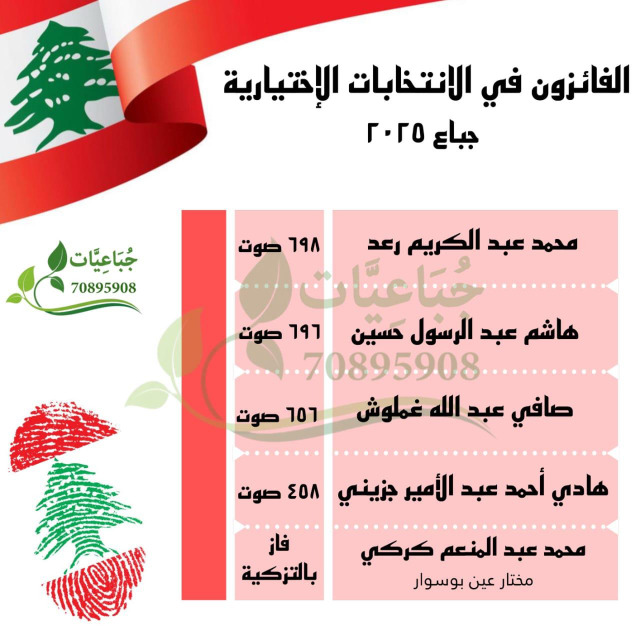 الفائزون بالمخترة في جباع