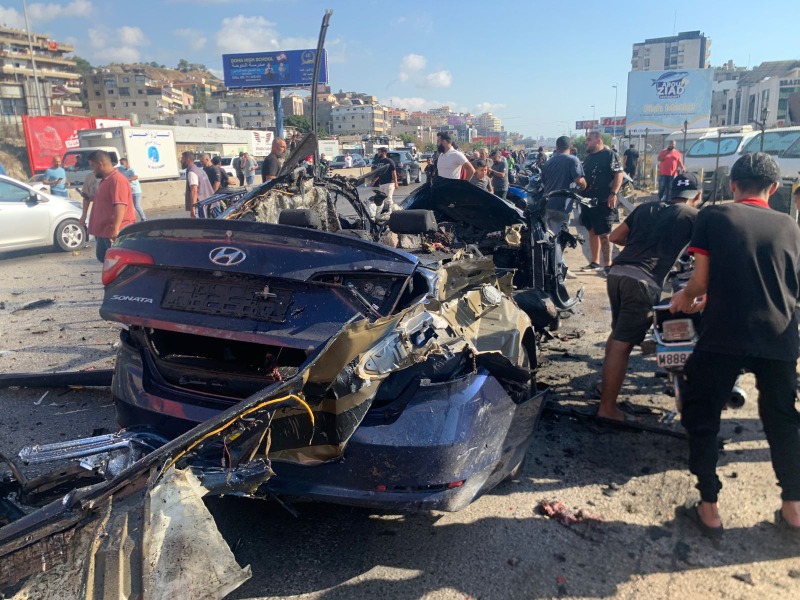 إستهداف سيارة على طريق خلدة