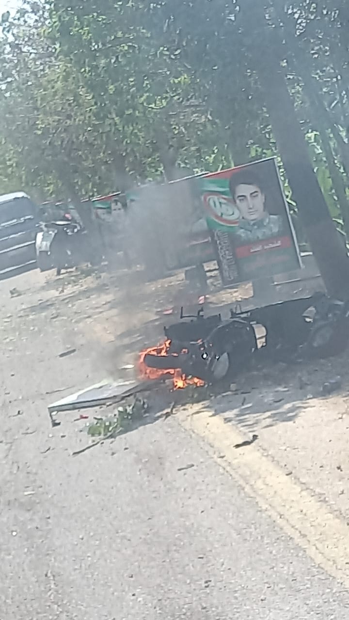 استهداف دراجة نارية في المنصوري