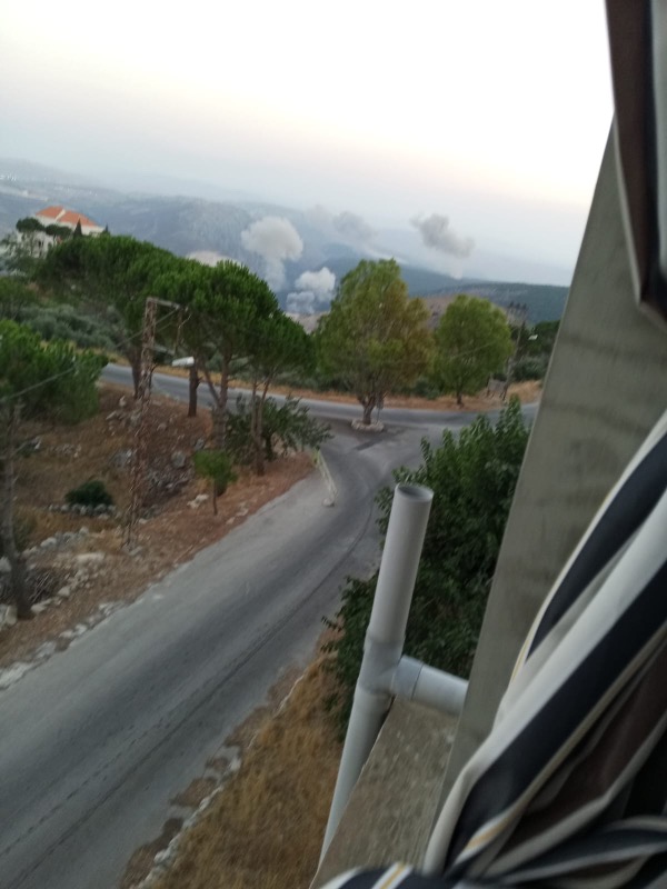 سبع غارات على العيشية محلة المحمودية الوردية مجرى الليطاني