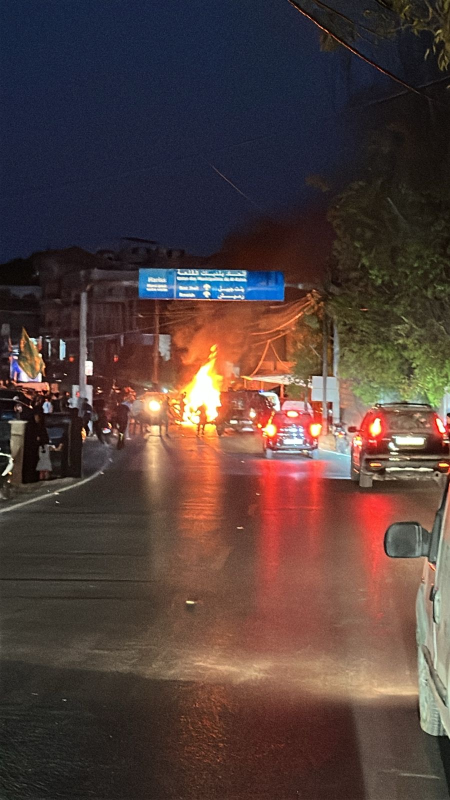 الطيران المسير المعادي استهدف سيارة بين بلدتي حداثا و حاريص