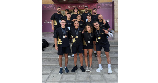 منتخب لبنان لجمباز الباركور يحقق انجازا جديدا في البطولة العربية في الأردن