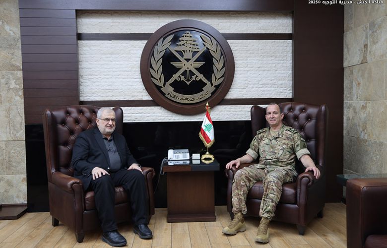 قائد الجيش يستقبل النائب محمد رعد لبحث الأوضاع العامة