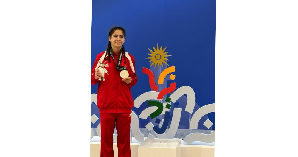 فضية لحلا مكداشي بالمواي تاي في دورة الالعاب الآسيوية الثالثة للشباب