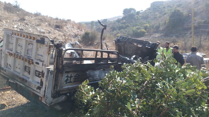 شهيد في استهداف بيك اب بين الصوانة وخربة سلم