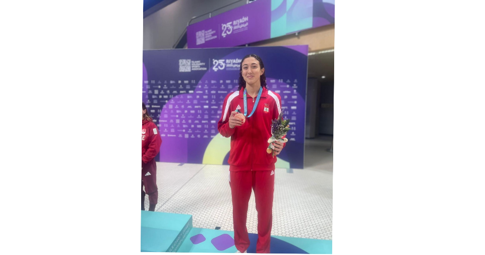 برونزية للسباحة لين الحاج في دورة العاب التضامن الاسلامي بالرياض