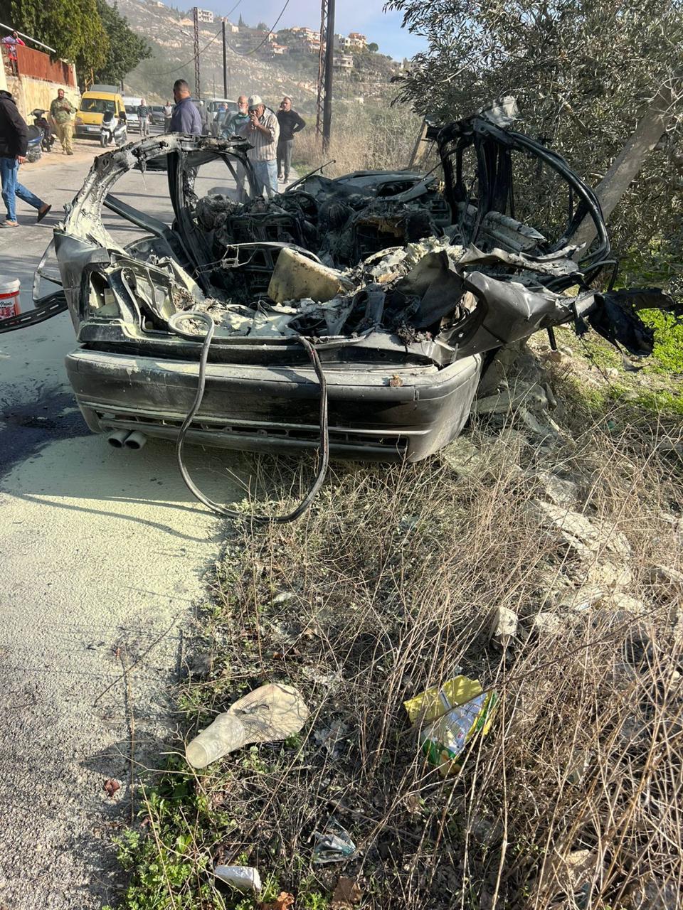 3 شهداء باستهداف سيارة على طريق عقتنيت-القنيطرة