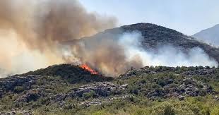 استهداف المنطقة بين #سردة و #الوزاني بالقذائف الحراقة