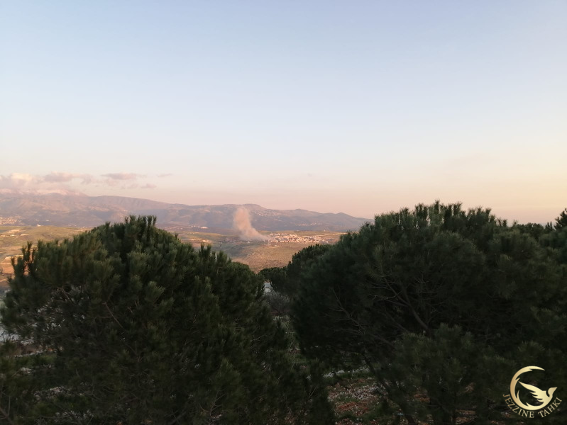 غارة على تلة الاحمدية قضاء حاصبيا