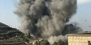 اعتداء من العدو الاسرائيلي ب من الطيران الحربي على بلدة عيتيت، استهدفت منزل في حي الدبش