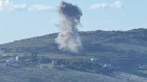 قصف مدفعي على بلدة اطراف ميفدون وأطراف تولين وقلاوي ووادي الحجير وخربة سلم وغارة على وسط سوق النبطية  حي الميدان محيط الكنيسة و المصلى