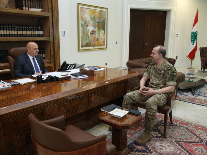 عون لقائد الجيش: لتعزيز الاجراءات الأمنية