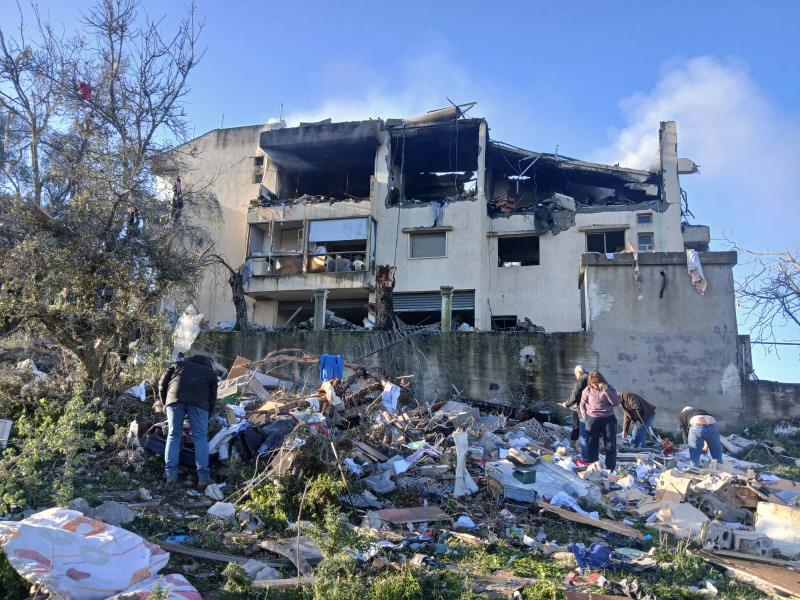 المنزل المستهدف في عين إبل