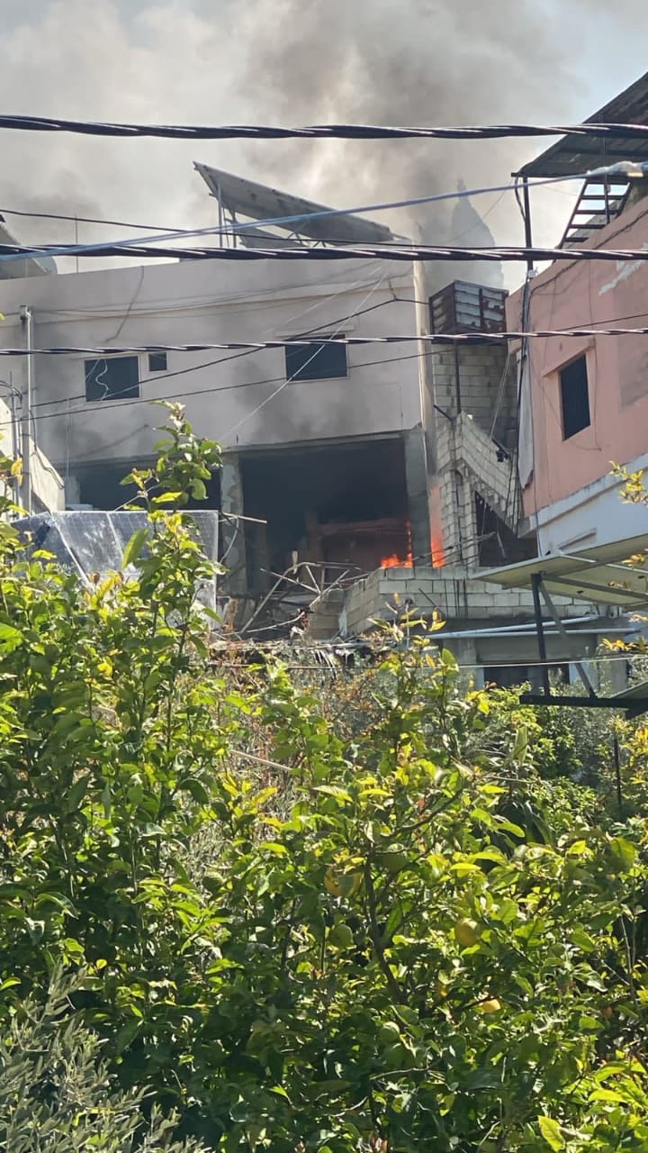 استهداف منزل في مخيم المية ومية