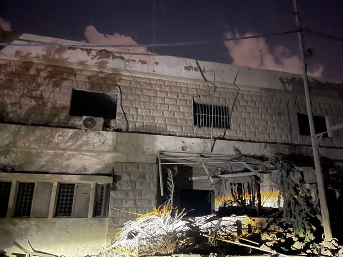 بعد الغارة على المريجة تضرر المخفر