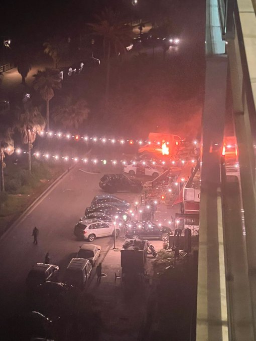 غارة بمسيّرة على سيارة في كورنيش صيدا قرب أحد المقاهي