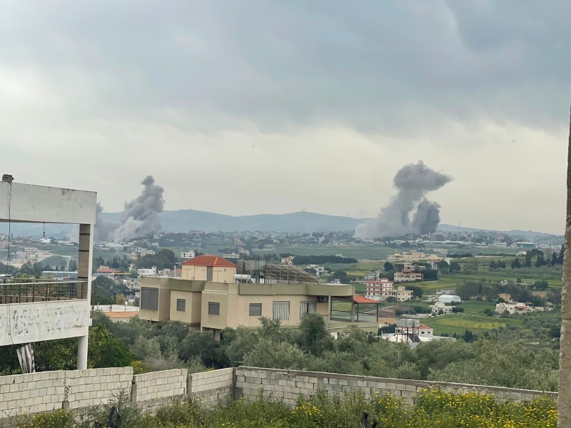 غارات على برج قلاويه وكفرتبنيت