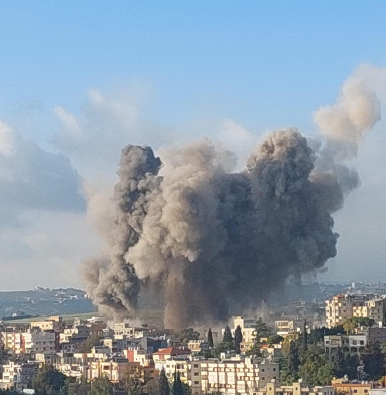 غارة عنيفة جدا  على حبوش