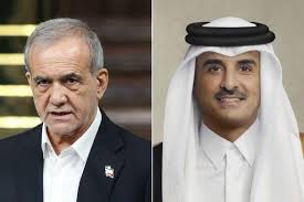 التلفزيون الإيراني: الرئيس بزشكيان وأمير قطر يبحثان هاتفيا أحدث التطورات في إيران والمنطقة