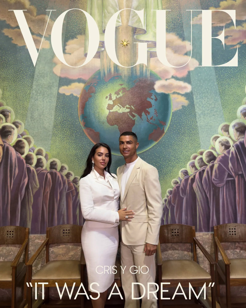 زفاف كريستيانو رونالدو وجورجينا رودريغيز يتصدّر Vogue