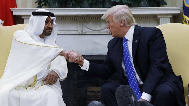 التعاون والعمل المشترك في اتصال بين ترامب والشيخ محمد بن زايد آل نهيان